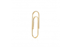 18k gold paper clip bookmark