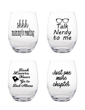 Wine Glasses for Book Lovers